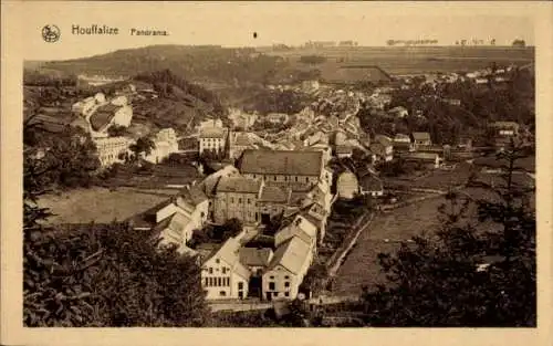 Ak Houffalize Wallonie Luxemburg, Panorama