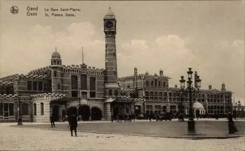 Ak Gent Gent Ostflandern, Gare Saint Pierre