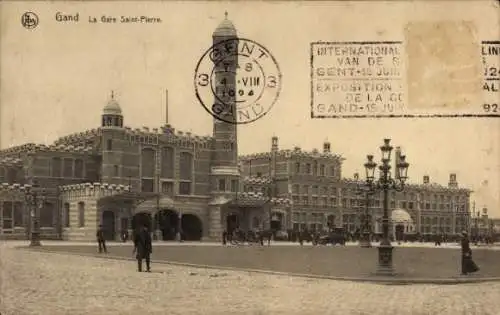 Ak Gent Gent Ostflandern, Gare Saint Pierre