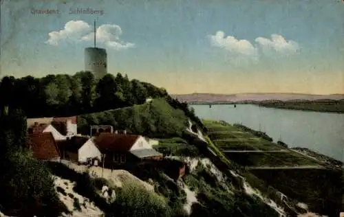 Ak Grudziądz Graudenz Westpreußen, Schloßberg mit Umgebung