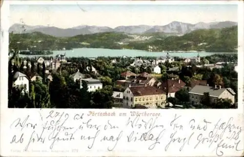 Ak Pörtschach am Wörther See Kärnten, Panorama