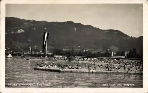 Ak Bregenz am Bodensee Vorarlberg, Neues Strandbad