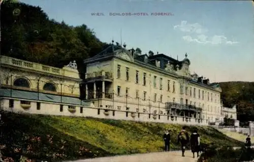 Ak Wien Döbling, Blick auf das Schloss Hotel Kobenzl