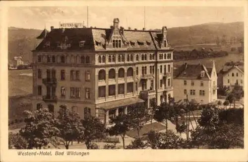 Ak Bad Wildungen in Hessen, Westend Hotel