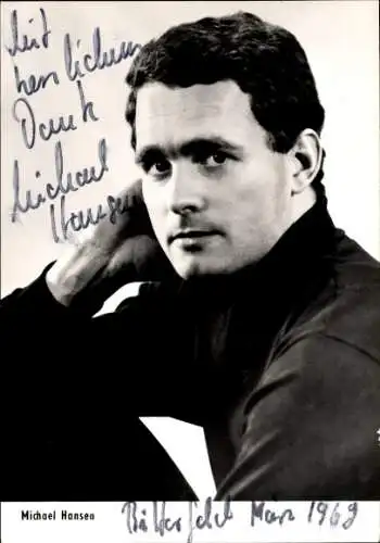 Ak Schauspieler Michael Hansen, Portrait, Autogramm