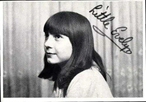 Ak Schauspielerin Little Evelyn, Portrait, Autogramm