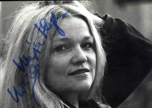 Ak Schauspielerin Eva-Maria Hagen, Portrait, Autogramm