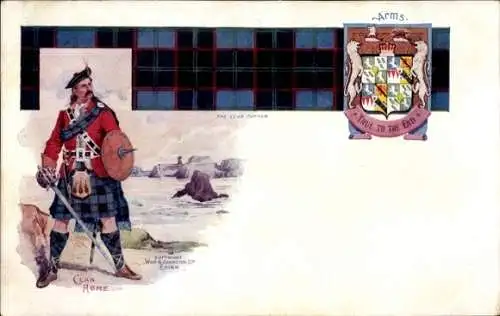 Wappen Ak Clan Home, The Clan Tartan, Arms