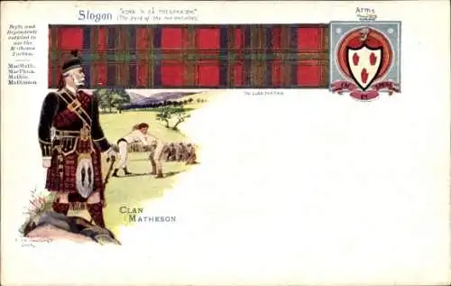 Wappen Ak Clan Matheson, The Clan Tartan, Arms