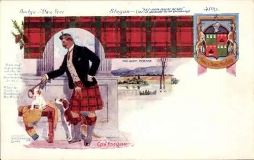 Wappen Ak Clan Mac Quarrie, The Clan Tartan, Arms