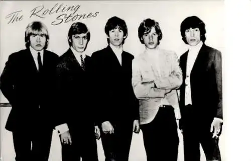 Ak The Rolling Stones, Musikgruppe, Gruppenfoto, Brian Jones, Mick Jagger, Keith Richards