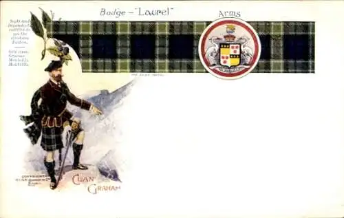 Wappen Ak Clan Graham, Coat of Arms, Clan Tartan