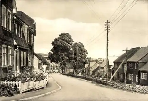 Ak Willmersdorf Herschdorf in Thüringen, Straßenpartie, Wohnhäuser, Stadtansicht