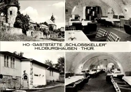 Ak Hildburghausen in Thüringen, HO Gaststätte Schlosskeller, Inneres