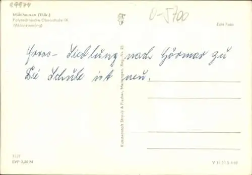 Ak Mühlhausen in Thüringen, Polytechnische Oberschule IX, Aktivistenring