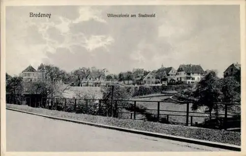 Ak Bredeney Essen im Ruhrgebiet, Villenkolonie am Stadtwald, Straße