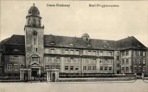 Ak Bredeney Essen im Ruhrgebiet, Real-Progymnasium