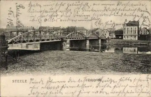 Ak Steele Essen im Ruhrgebiet, Ruhrbrücke