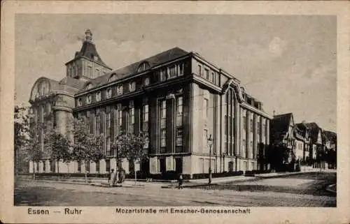 Ak Essen im Ruhrgebiet, Mozartstraße, Emscher Genossenschaft