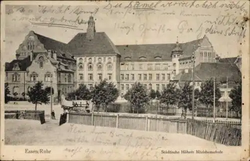 Ak Essen im Ruhrgebiet, Höhere Mädchenschule