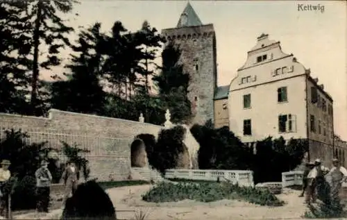 Ak Kettwig Essen im Ruhrgebiet, Schloss Oefte, Teilansicht