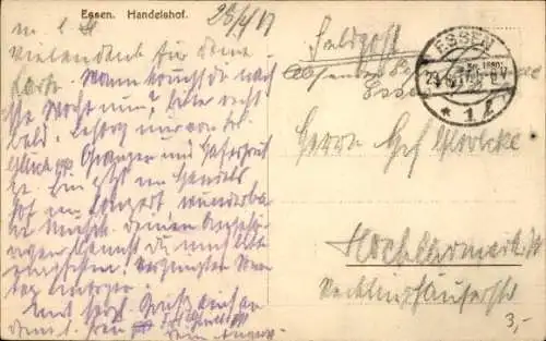 Ak Essen im Ruhrgebiet, Café Handelshof, Innenansicht