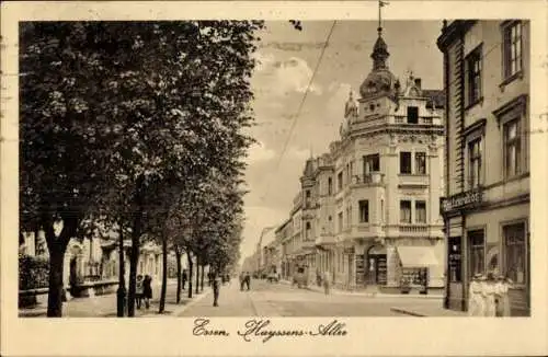 Ak Essen im Ruhrgebiet Nordrhein Westfalen, Huyssens Allee, Restauration, Konditorei