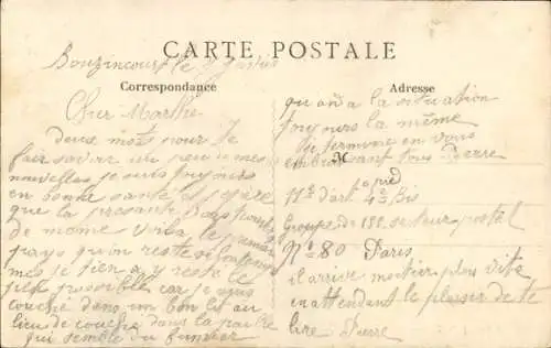 Ak Französische Soldaten mit Rimalhio Geschütz, I WK