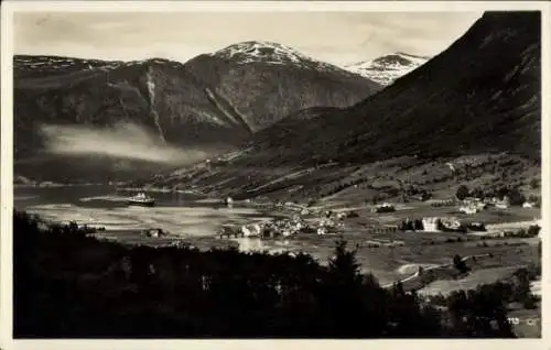 Ak Stryn Norwegen, Blick auf Olden Nordfjord und Dampfer