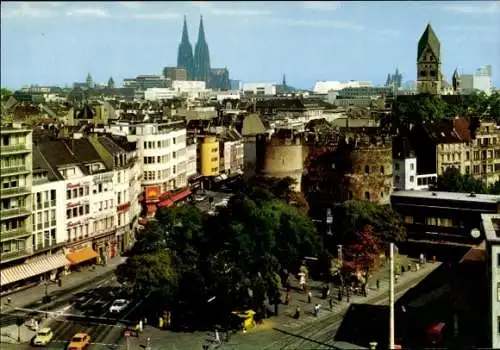 Ak Köln am Rhein, Rudolfplatz, Hahnentor, Dom