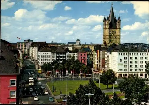 Ak Köln am Rhein, Heumarkt, Groß-St.-Martin