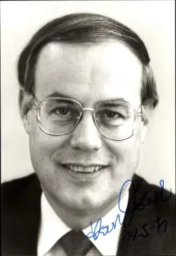 Ak Politiker Horst Gobrecht, Portrait, Autogramm