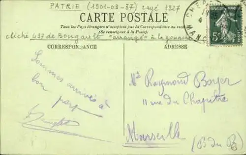 Ak Französisches Kriegsschiff Patrie, Sturm