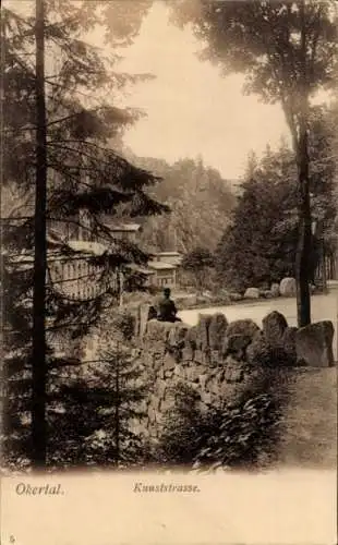 Ak Oker Goslar am Harz, Okertal, Kunststraße