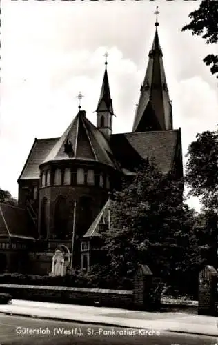 Ak Gütersloh in Westfalen, St.-Pankratius-Kirche