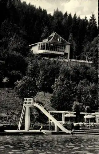 Ak Bad Driburg in Westfalen, Freibad, Rutsche, Falkenhöhe