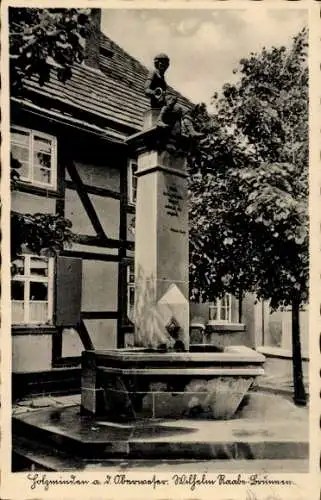 Ak Holzminden an der Weser, Wilhelm-Raabe-Brunnen