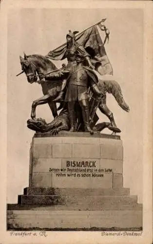 Ak Frankfurt am Main, Bismarck-Denkmal