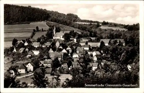 Ak Grevenstein Meschede im Sauerland, Gesamtansicht