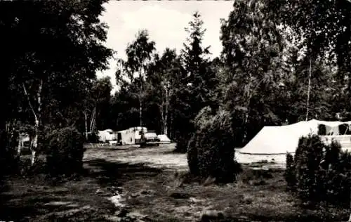 Ak Unterlüß Unterlüss Lüneburger Heide, Landhaus Gerdehus, Restaurant Campingplatz, Zelte