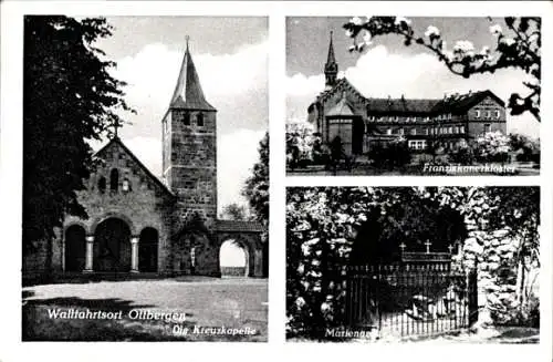 Ak Ottbergen Schellerten in der Hildesheimer Börde, Gasthaus, Kreuzkapelle, Franziskanerkloster