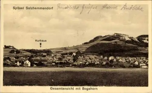 Ak Salzhemmendorf Niedersachsen, Kurhaus, Gesamtansicht, Bogshorn