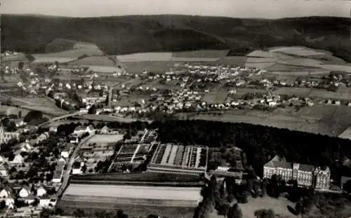 Ak Oeventrop Arnsberg im Sauerland, Fliegeraufnahme, Panorama