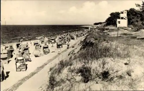 Ak Ostseebad Zempin auf Usedom, Strand, Dünen