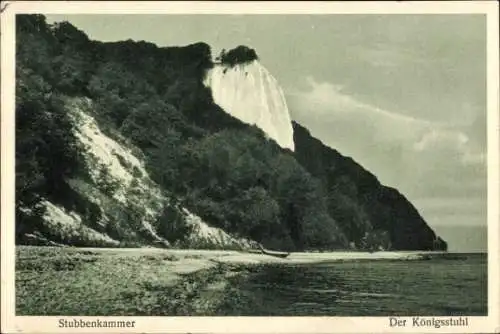 Ak Stubbenkammer Sassnitz auf Rügen, Königstuhl