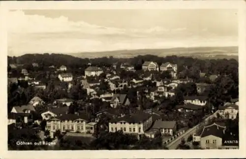 Ak Göhren auf Rügen, Blick auf den Ort mit Häusern