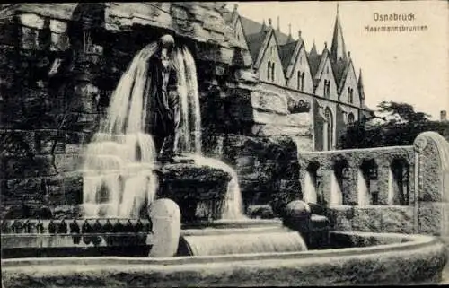 Ak Osnabrück in Niedersachsen, Haarmannsbrunnen