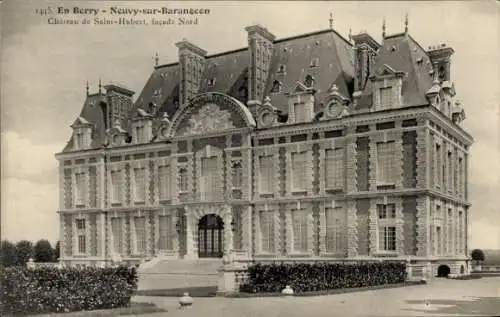 Ak Neuvy sur Barangeon Cher, Chateau de Saint-Hubert, facade Nord