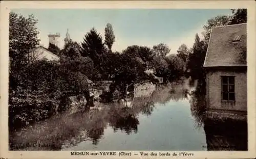 Ak Mehun sur Yèvre Cher, Vue des bords de l'Yevre