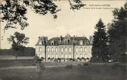 Ak Saulzais le Potier Cher, Chateau de la Lande, facade principale